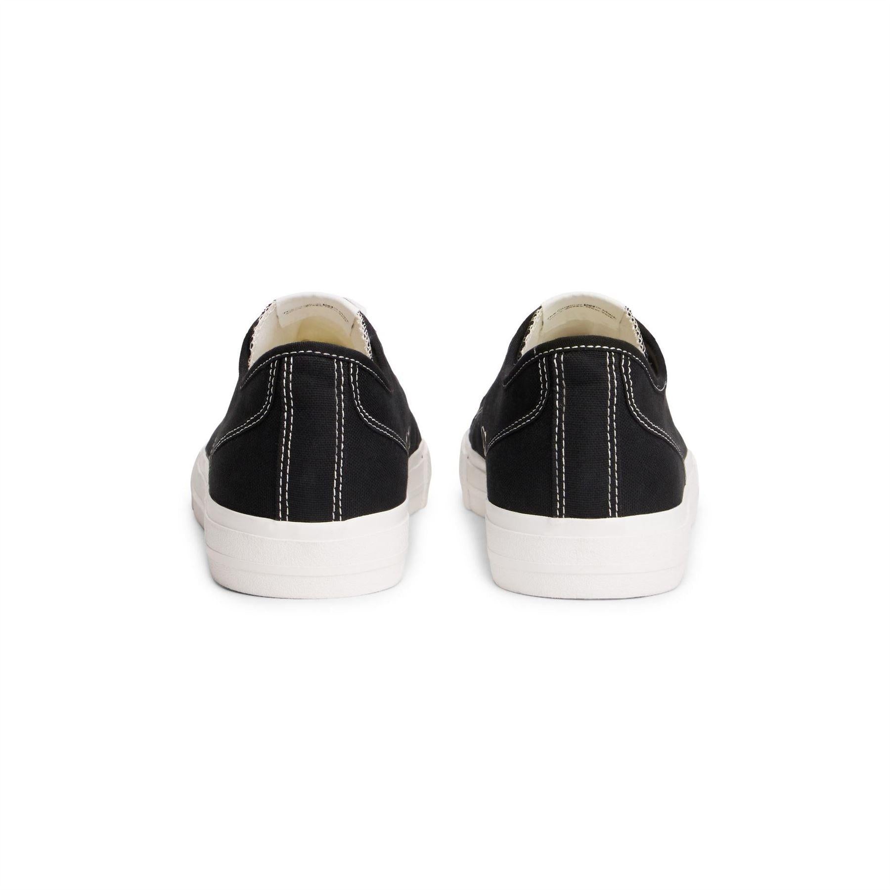 Black - Lifestyle - Tommy Jeans Mens Canvas Flat Trainers