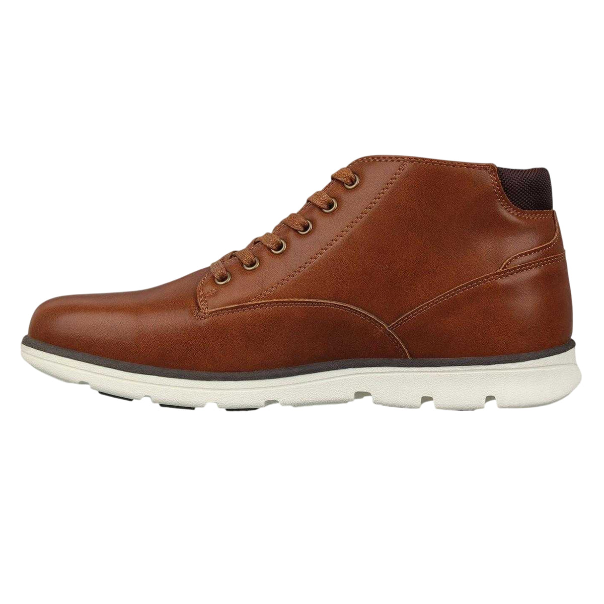 Brown - Back - Deakins Mens Flat Chukka Boots