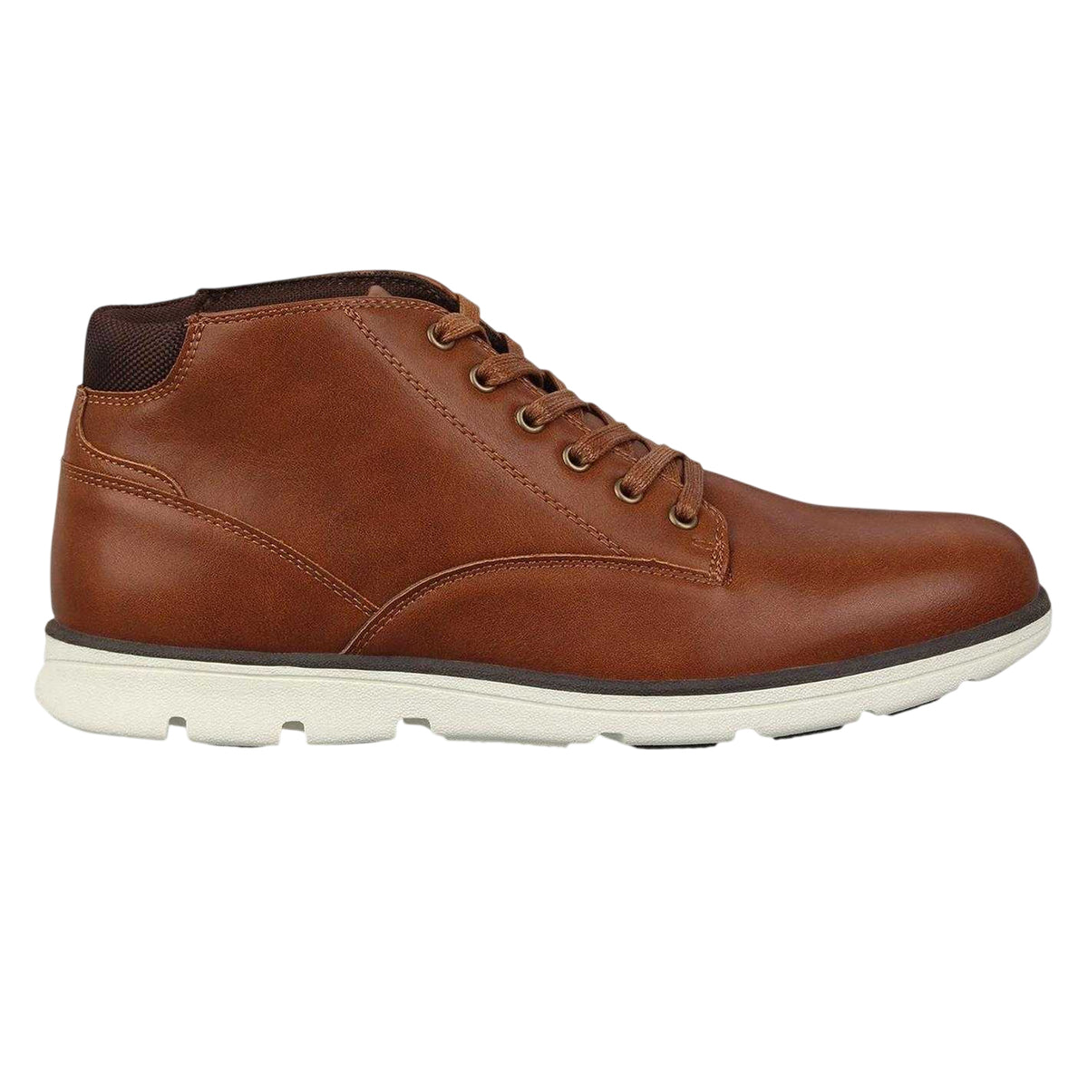 Brown - Front - Deakins Mens Flat Chukka Boots