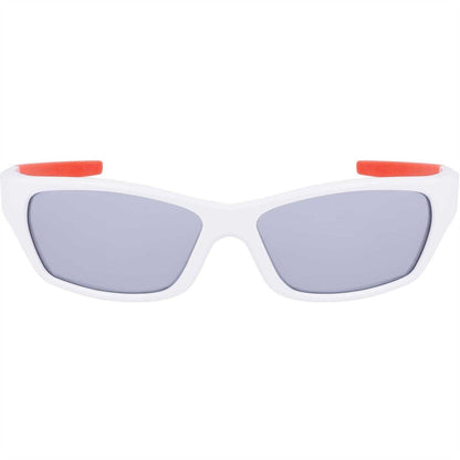White-Silver Flash - Front - Nike Logo Wrap Sunglasses