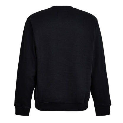 Black - Back - Replay Mens Tonal Cotton Sweatshirt