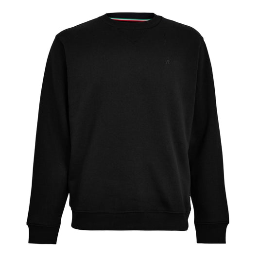Black - Front - Replay Mens Tonal Cotton Sweatshirt
