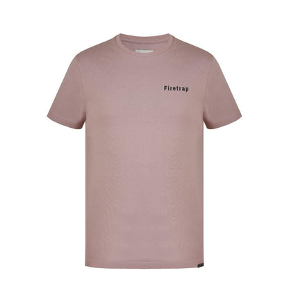 Dusty Rose - Front - Firetrap Mens Cotton T-Shirt