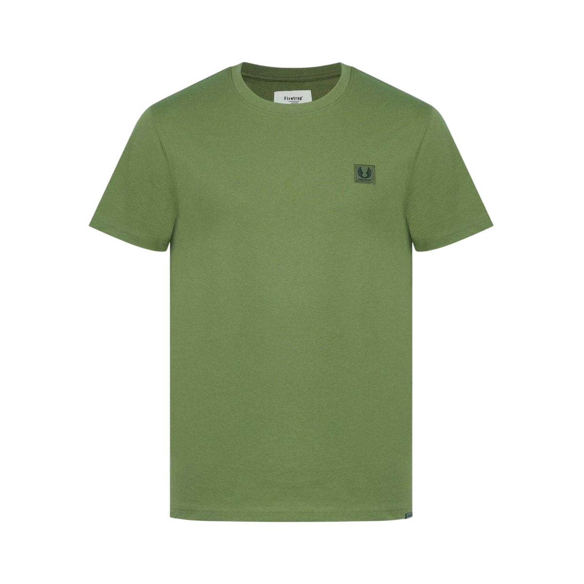 Khaki Green - Front - Firetrap Mens Cotton T-Shirt