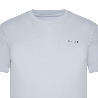 Grey - Side - Firetrap Mens Cotton T-Shirt