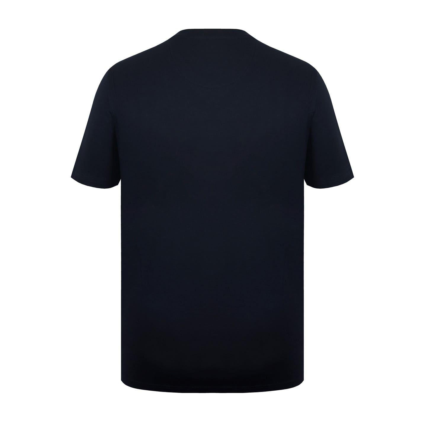 Black - Back - Firetrap Mens Cotton T-Shirt