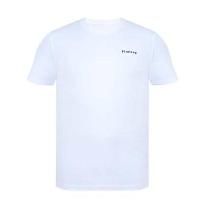 White - Front - Firetrap Mens Cotton T-Shirt