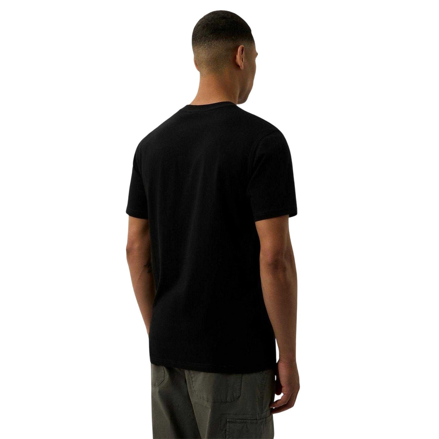 Black - Back - Patrick Mens Campbell Cotton Regular T-Shirt