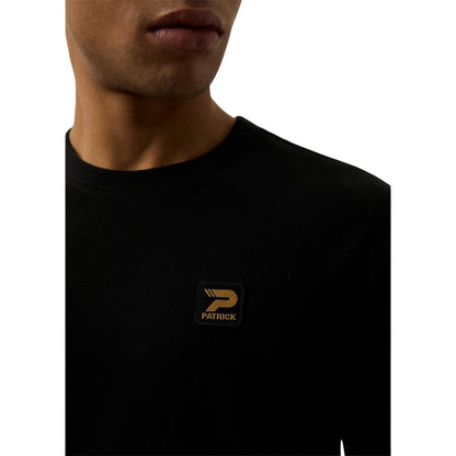 Black - Side - Patrick Mens Campbell Cotton Regular T-Shirt