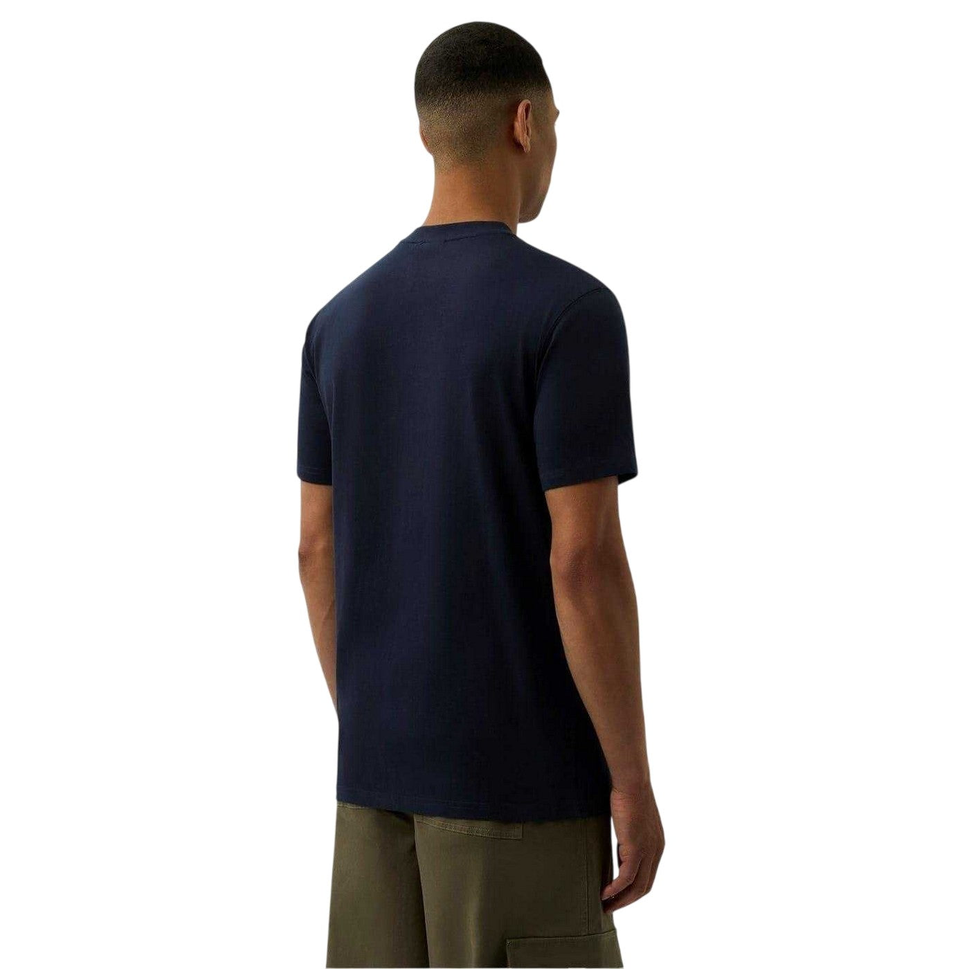 Navy - Back - Patrick Mens Campbell Cotton Regular T-Shirt