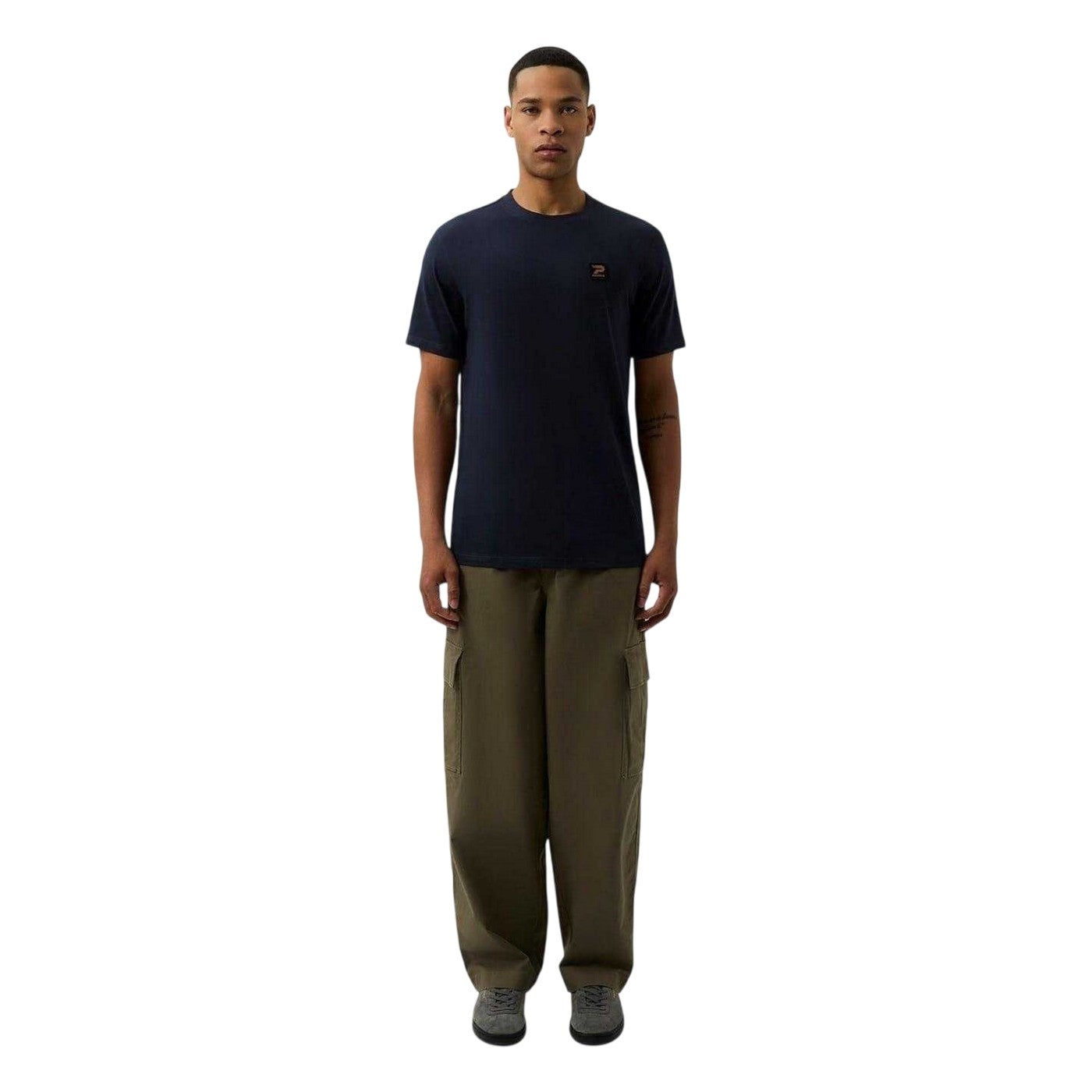 Navy - Lifestyle - Patrick Mens Campbell Cotton Regular T-Shirt