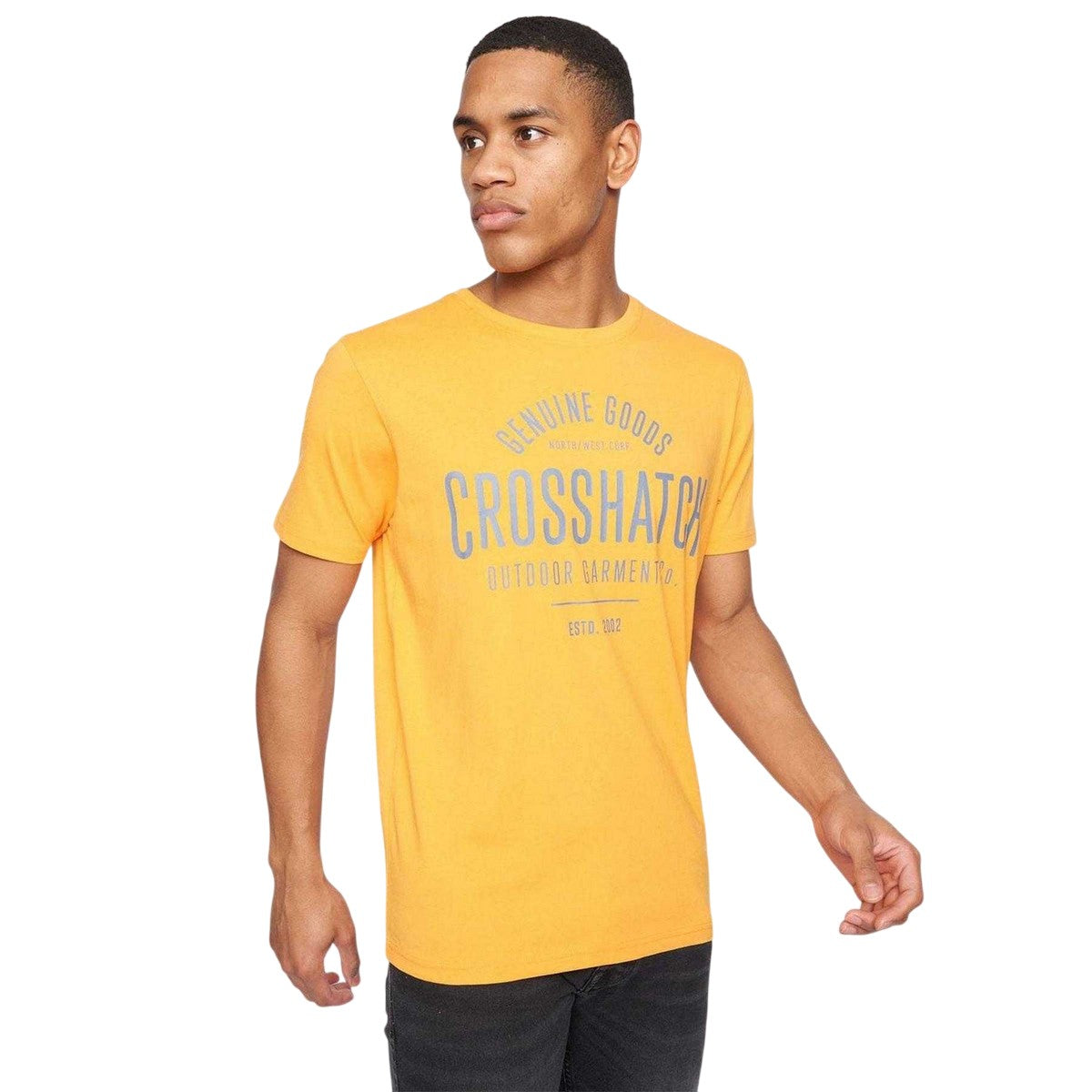 Multicoloured - Side - Crosshatch Mens Weymouth T-Shirt (Pack of 5)