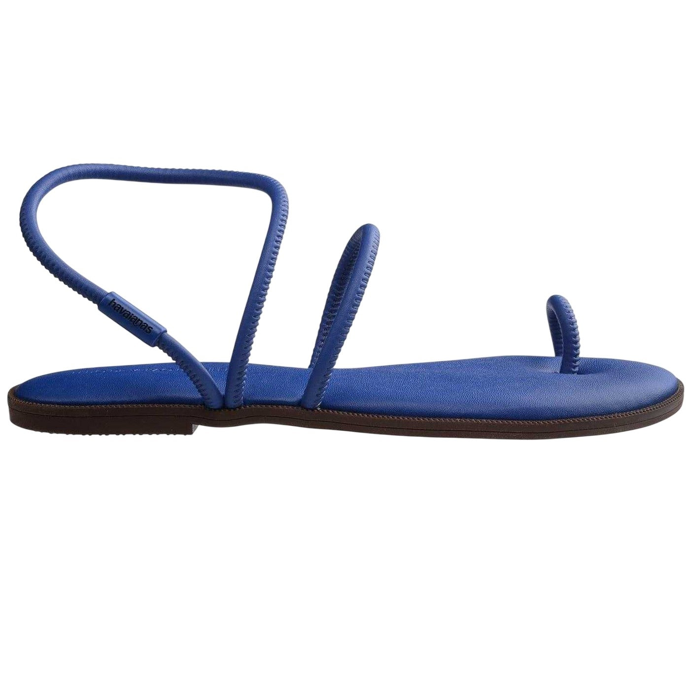 Navy Blue - Front - Havaianas Womens-Ladies Una Toe Post Sandals