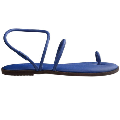 Navy Blue - Front - Havaianas Womens-Ladies Una Toe Post Sandals