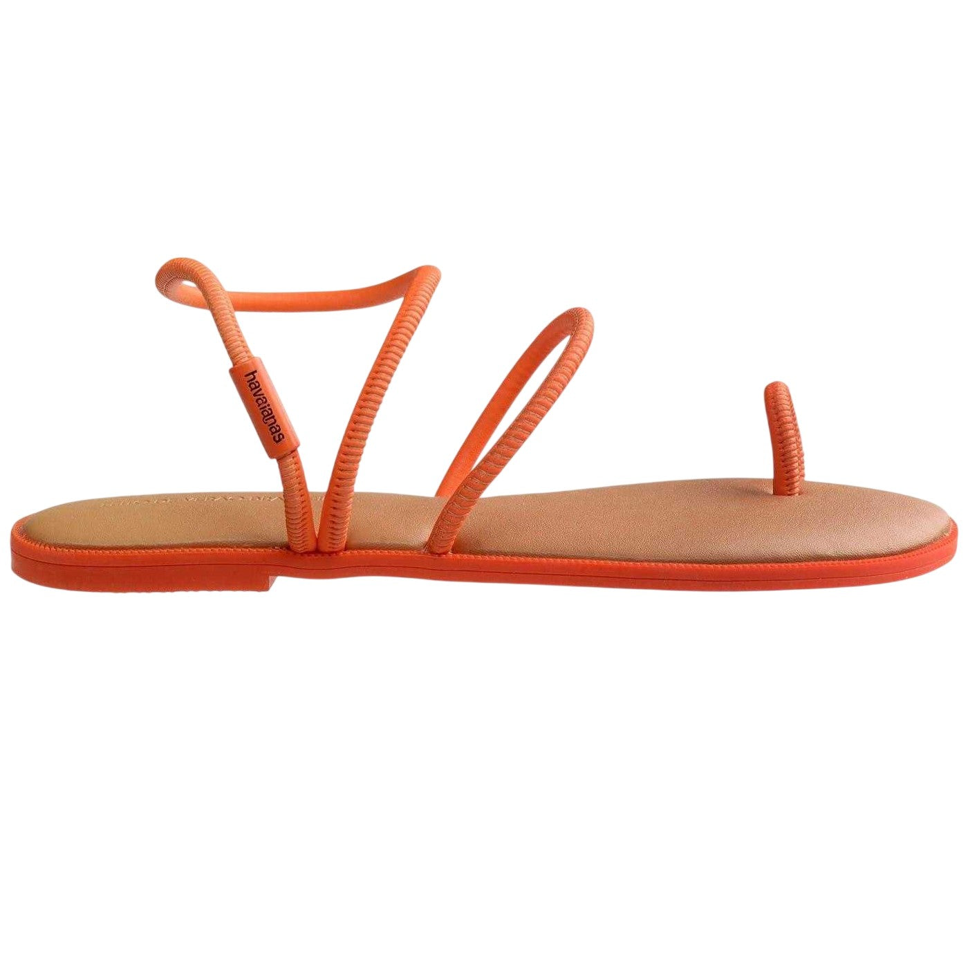 Beige - Front - Havaianas Womens-Ladies Una Toe Post Sandals