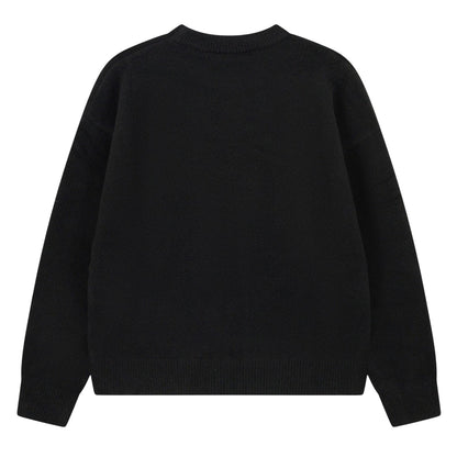 Black - Back - Couture Womens-Ladies Fluffy Winter Sweater Top