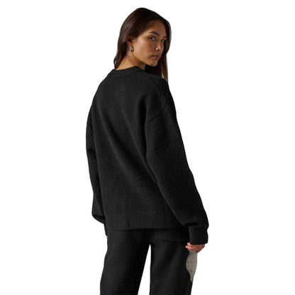 Black - Lifestyle - Couture Womens-Ladies Fluffy Winter Sweater Top