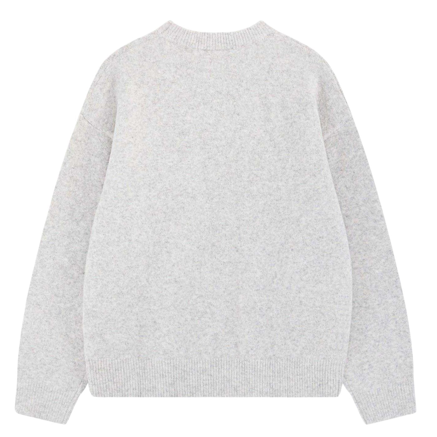 Grey - Back - Couture Womens-Ladies Fluffy Winter Sweater Top