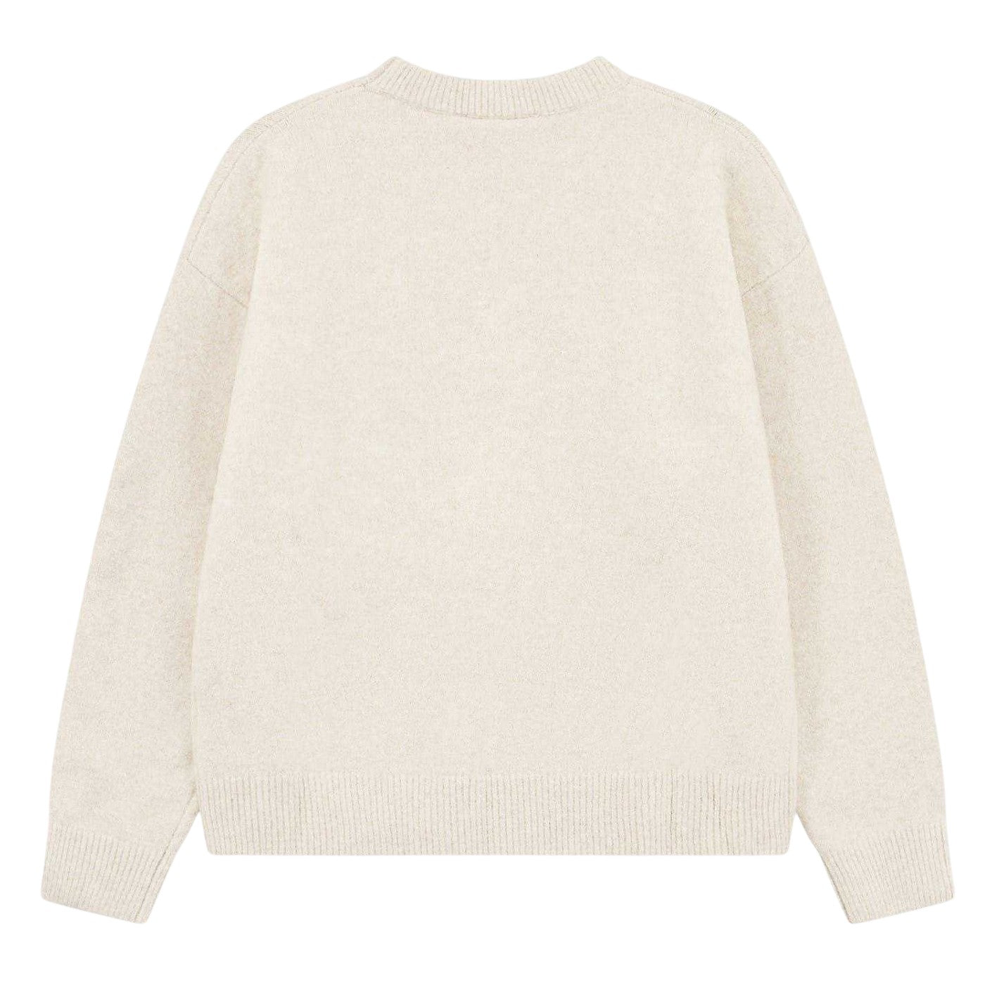 Beige - Back - Couture Womens-Ladies Fluffy Winter Sweater Top