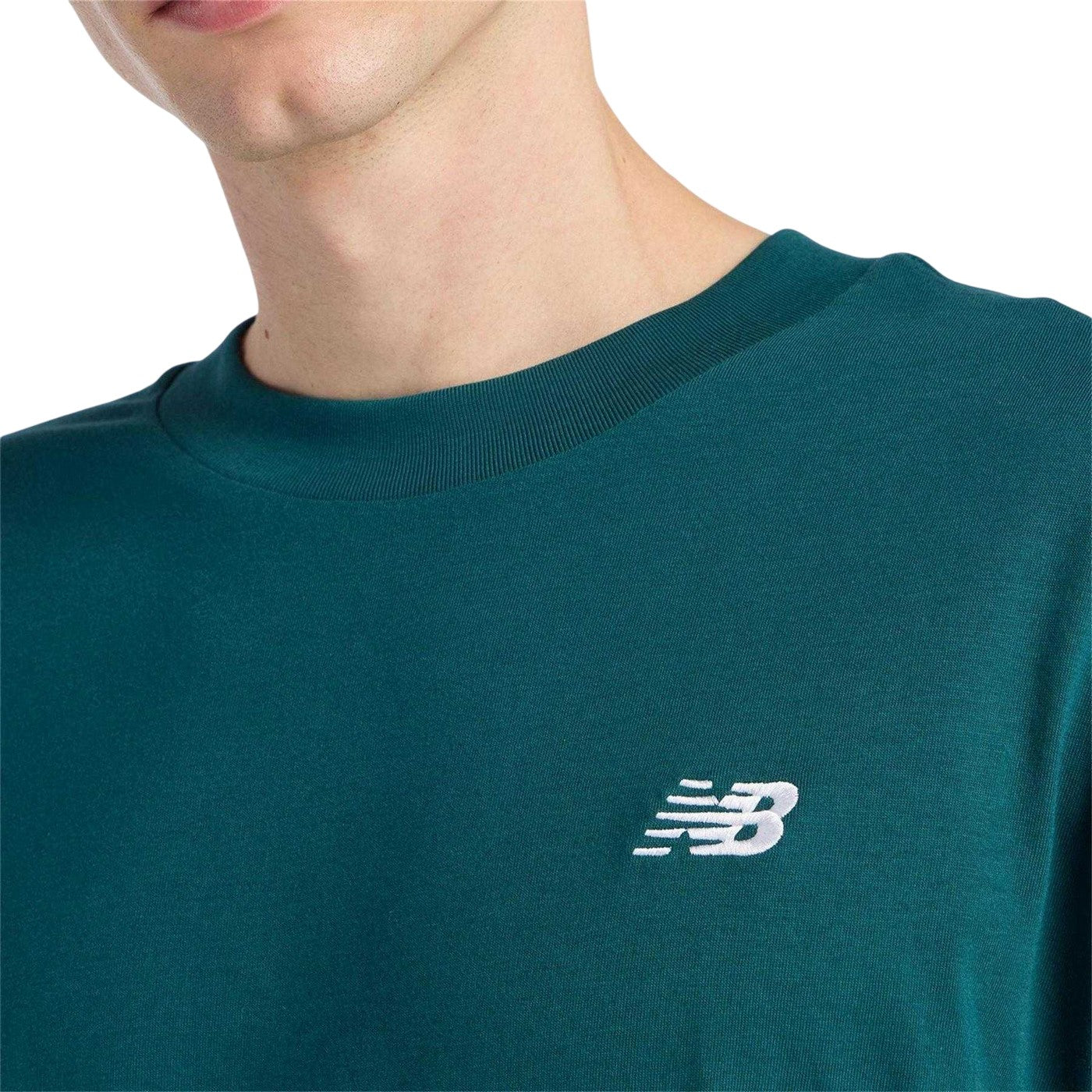 Green - Side - New Balance Mens Cotton T-Shirt
