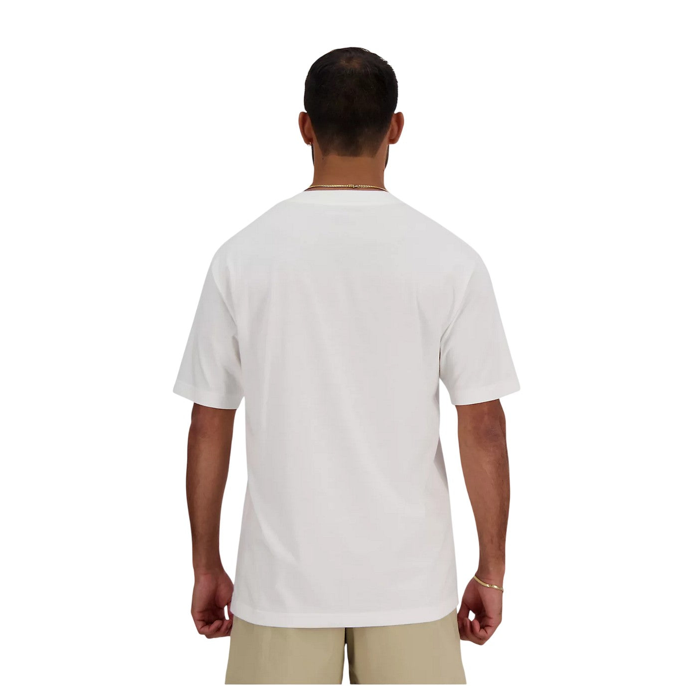 White - Back - New Balance Mens Cotton T-Shirt