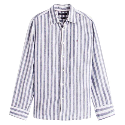 Navy - Front - Tommy Hilfiger Mens Bengal Long-Sleeved Shirt