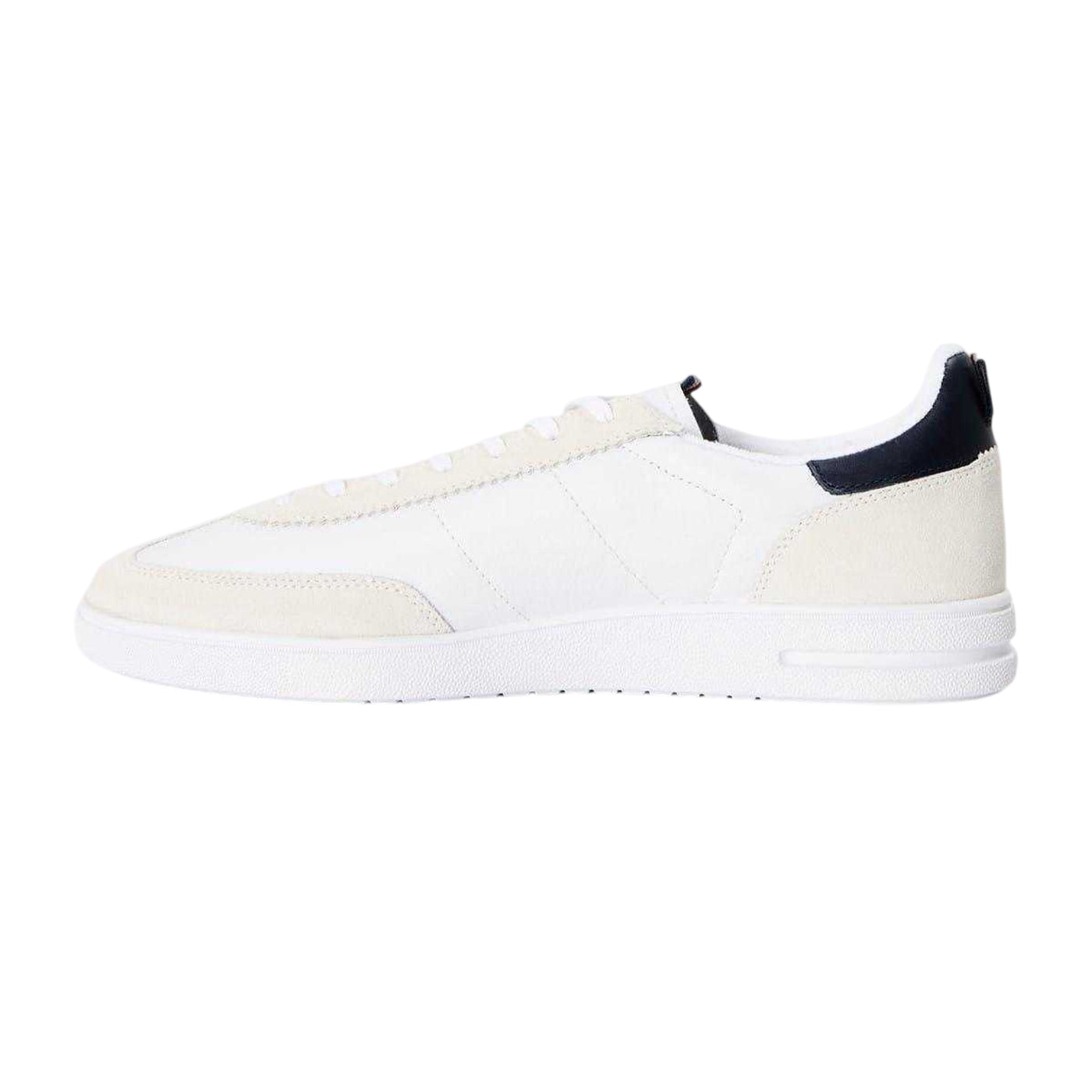 White - Back - Ralph Lauren Mens Bedford Leather Trainers