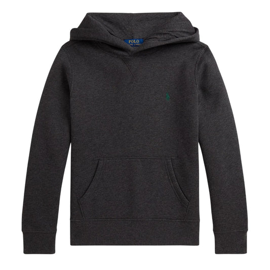 Grey Heather - Front - Ralph Lauren Childrens-Kids Long-Sleeved Hoodie