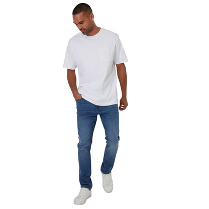 White - Lifestyle - Threadbare Mens Hyde T-Shirt