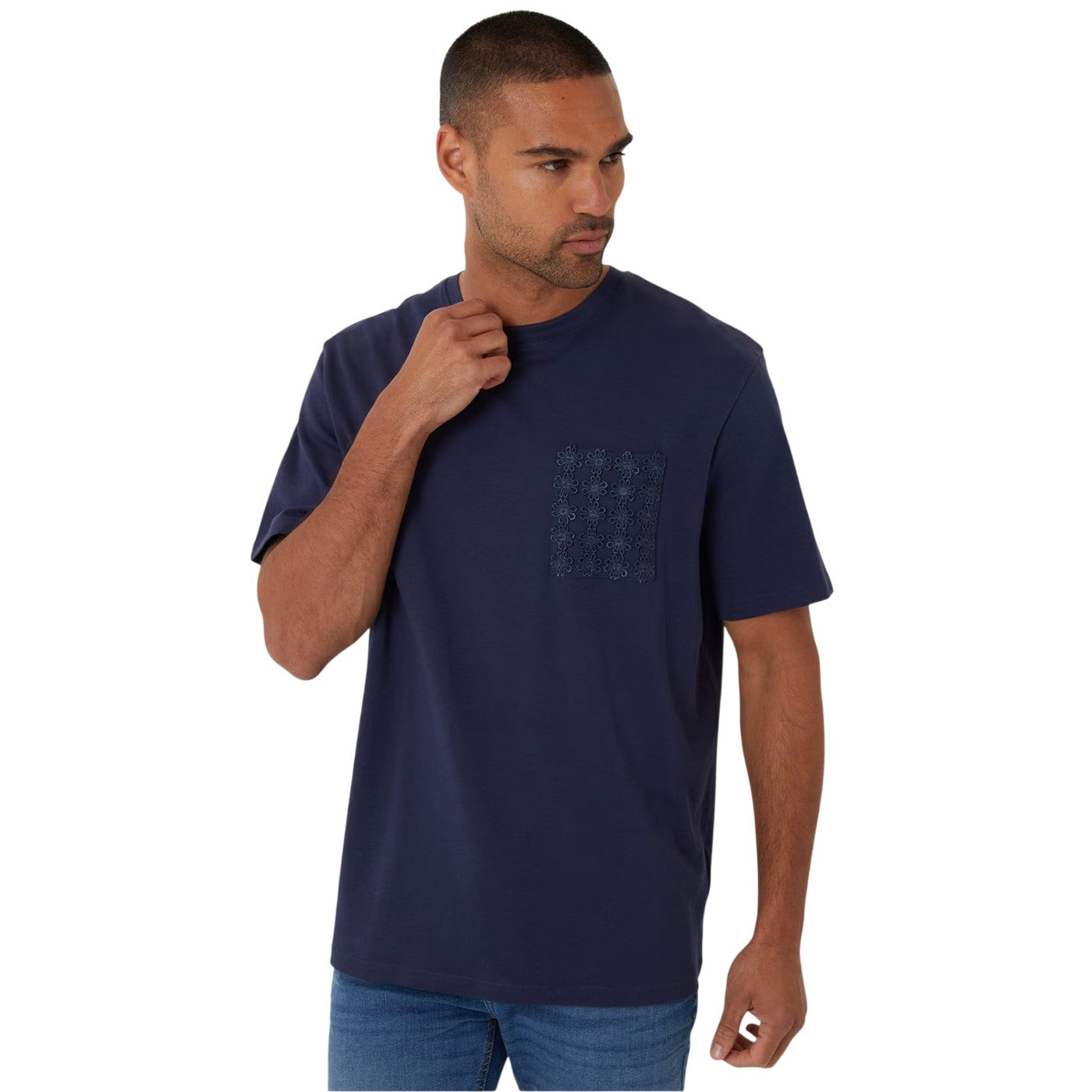 Navy - Front - Threadbare Mens Hyde T-Shirt