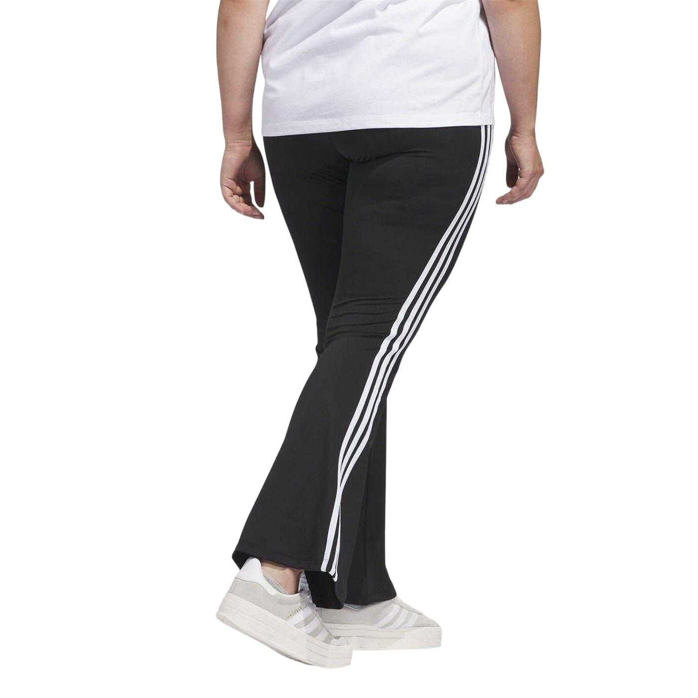 Black - Back - Adidas Womens-Ladies Flared Leggings