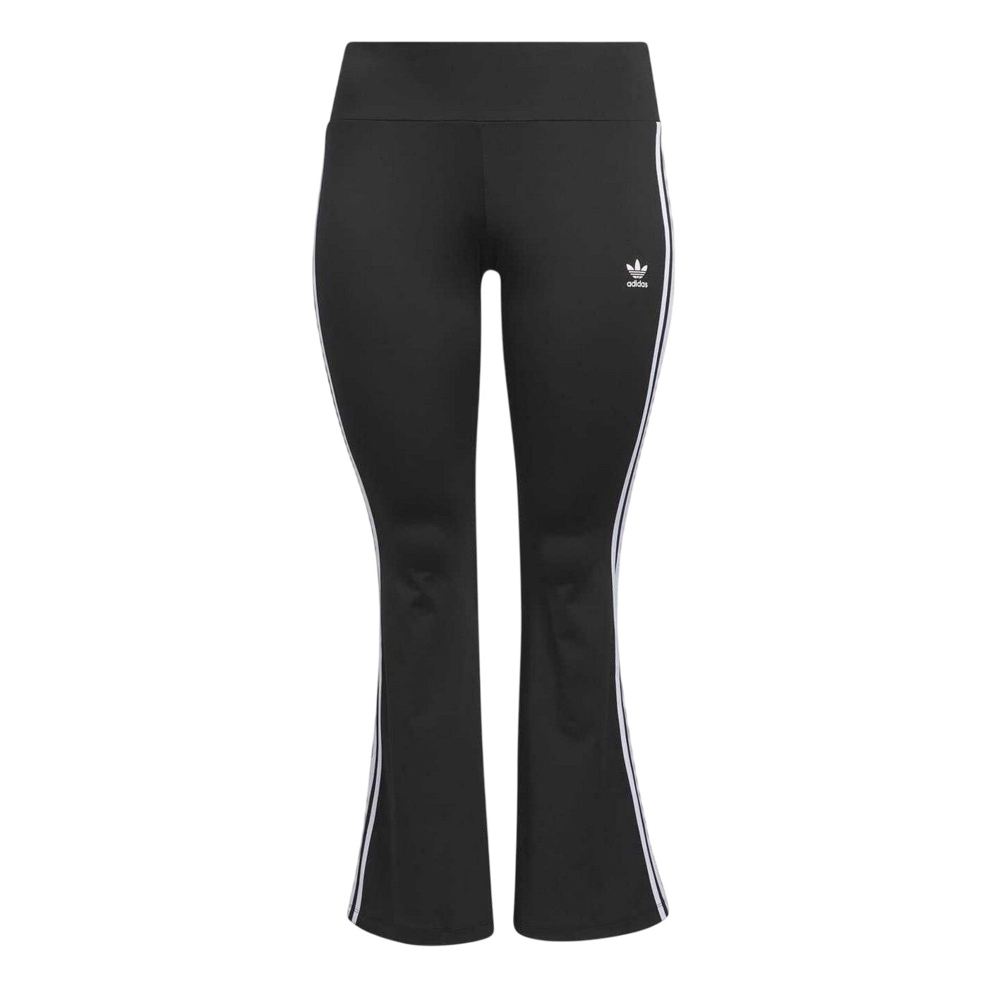 Black - Front - Adidas Womens-Ladies Flared Leggings
