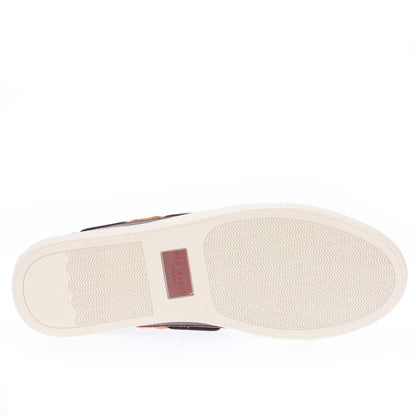 Navy - Side - Ted Baker Mens Euenb Leather Boat Shoes