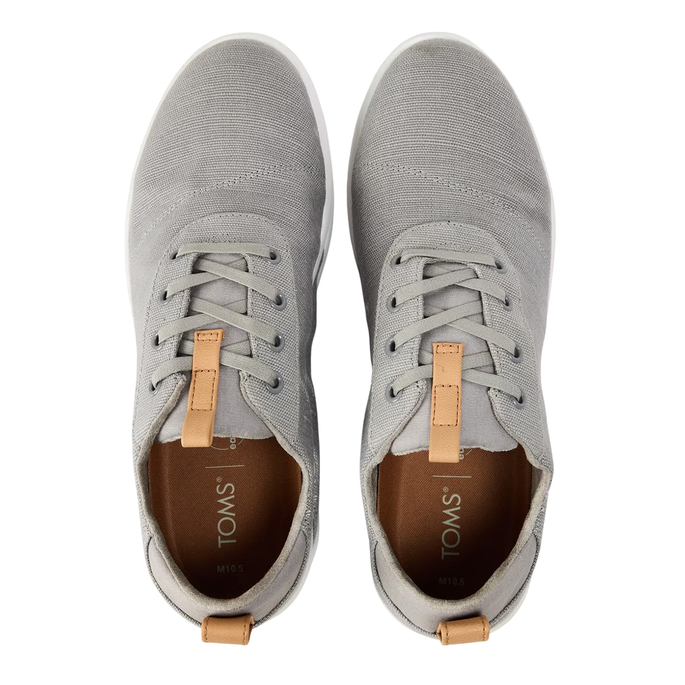 Grey - Side - Toms Mens Cabrillo Canvas Trainers