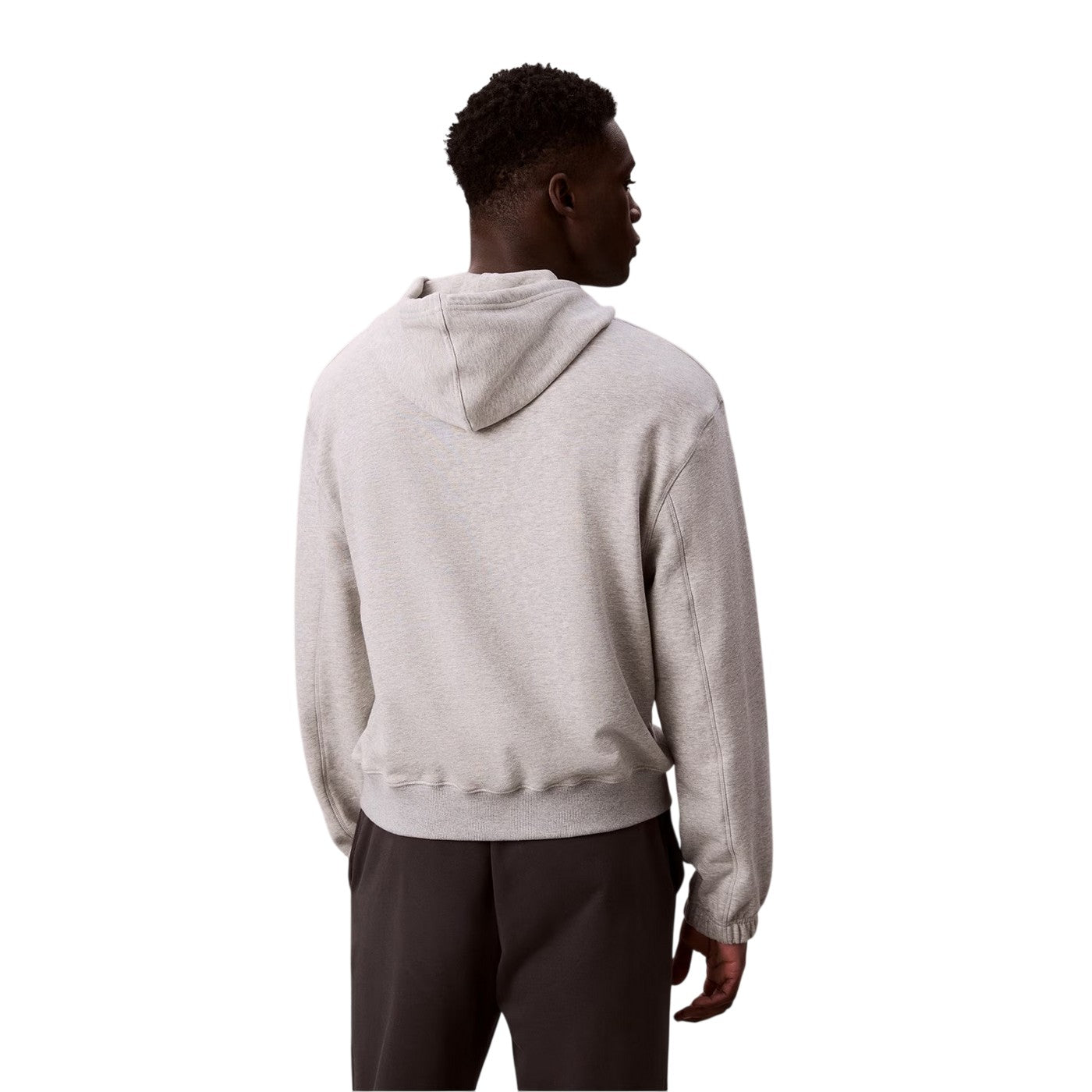Grey Heather - Back - Calvin Klein Mens Logo Regular Sweatshirt