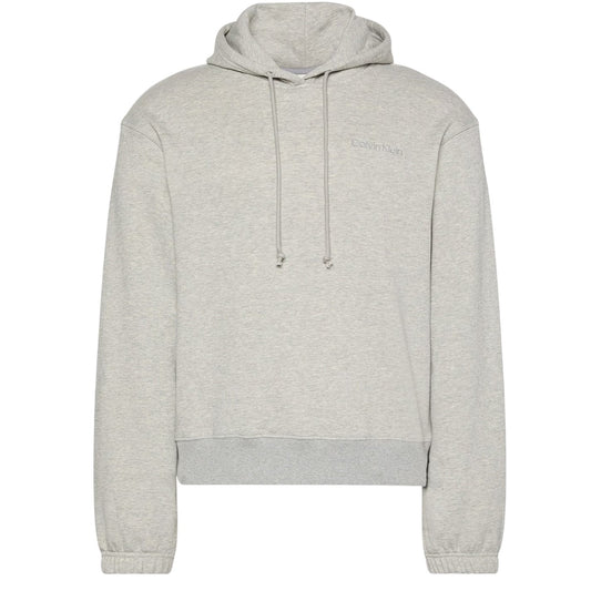 Grey Heather - Front - Calvin Klein Mens Logo Regular Sweatshirt