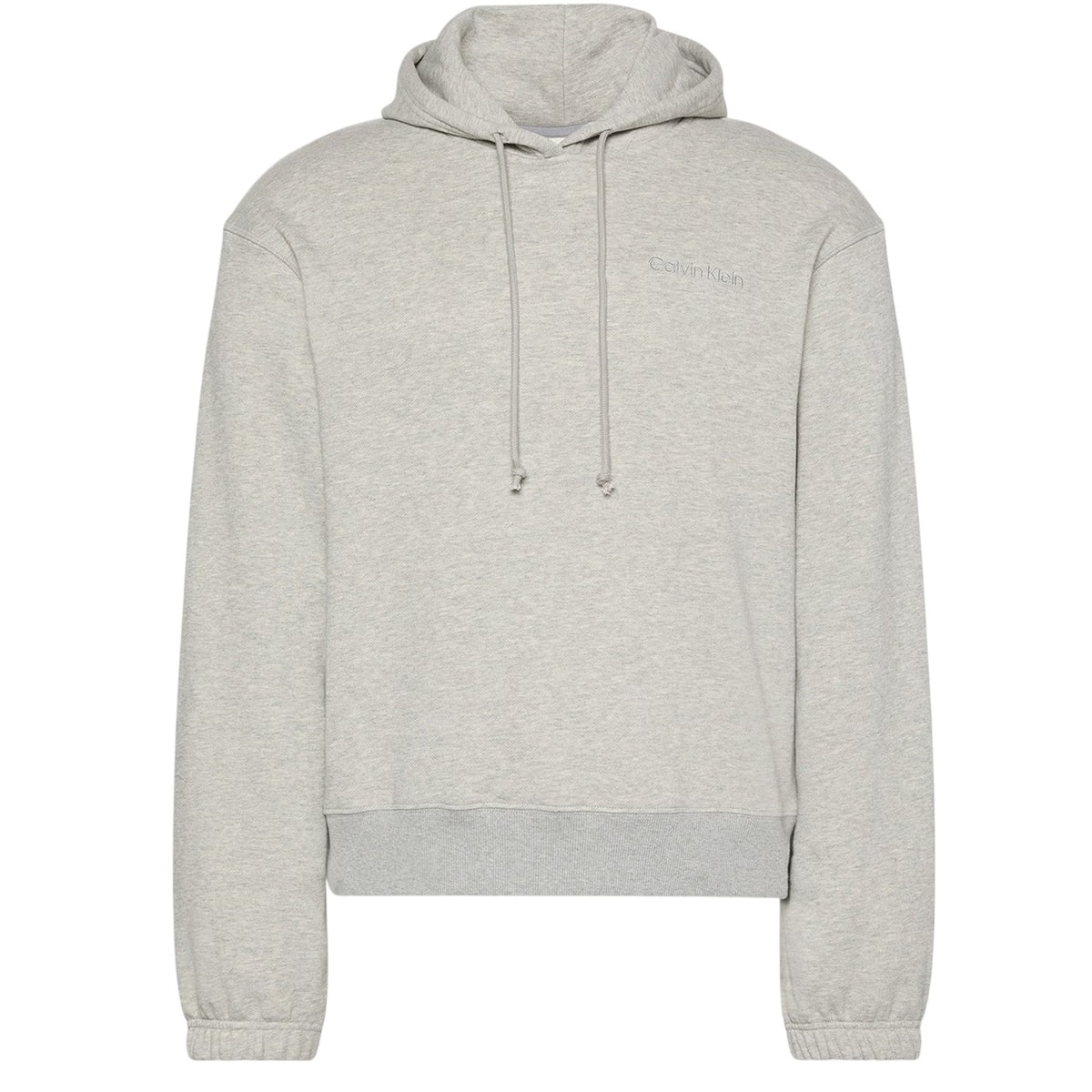 Grey Heather - Front - Calvin Klein Mens Logo Regular Sweatshirt