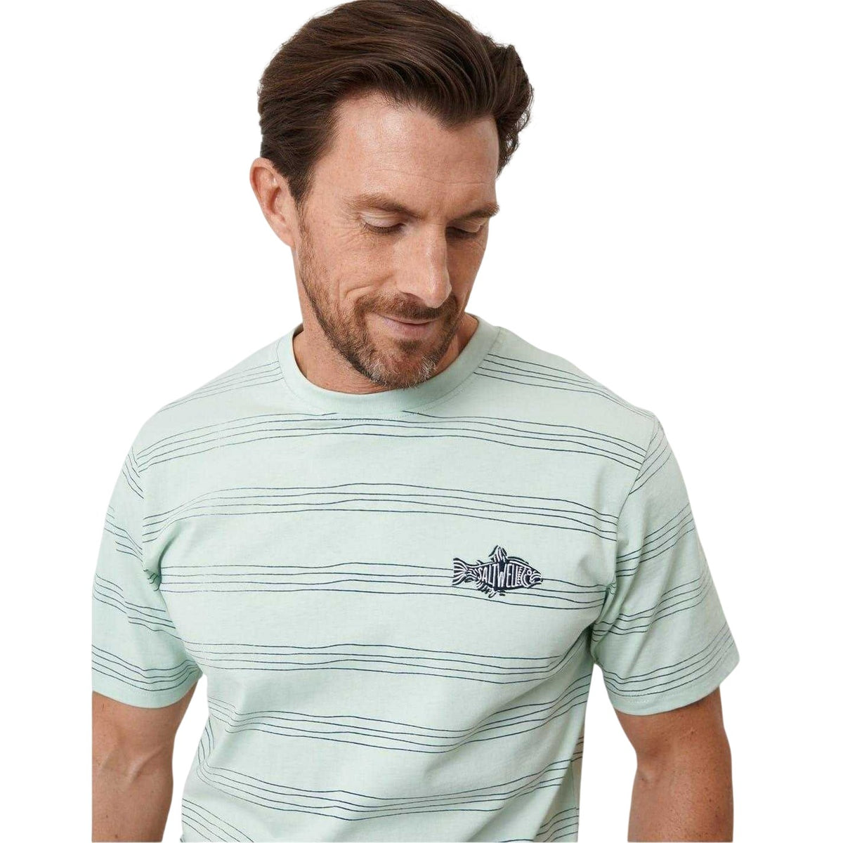 Sage - Side - Saltwell Mens Dunbarton Graphic Print Regular T-Shirt