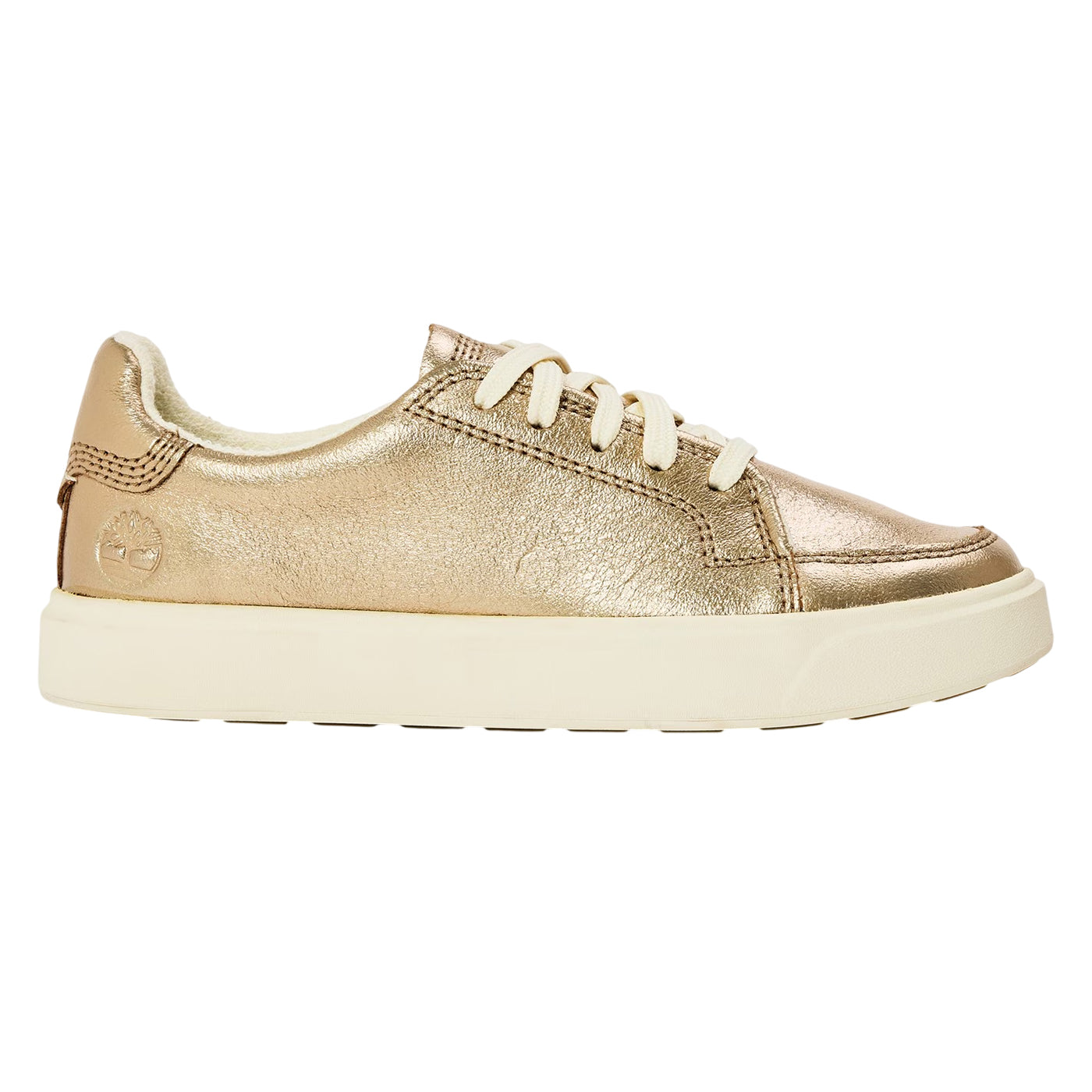 Metallic Gold - Front - Timberland Womens-Ladies Leather Trainers