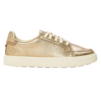 Metallic Gold - Front - Timberland Womens-Ladies Leather Trainers