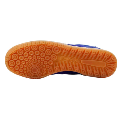 Blue-White - Back - Munich Mens Gresca Signature Reinforced Toe Indoor Football Shoes