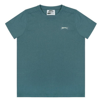 Teal - Front - Slazenger Boys T-Shirt