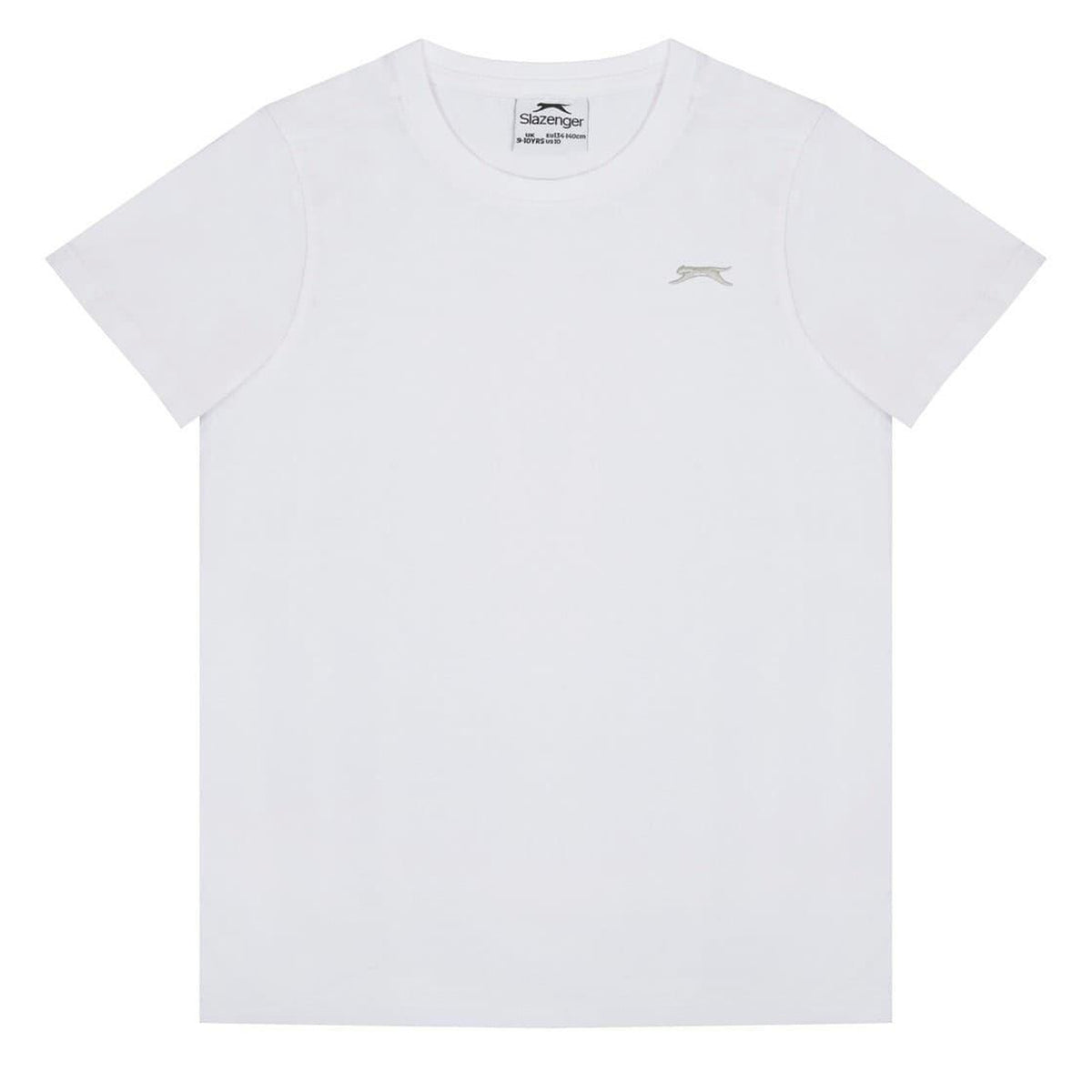 White - Front - Slazenger Boys T-Shirt