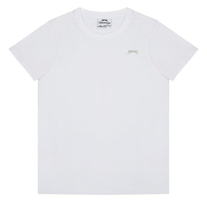 White - Front - Slazenger Boys T-Shirt