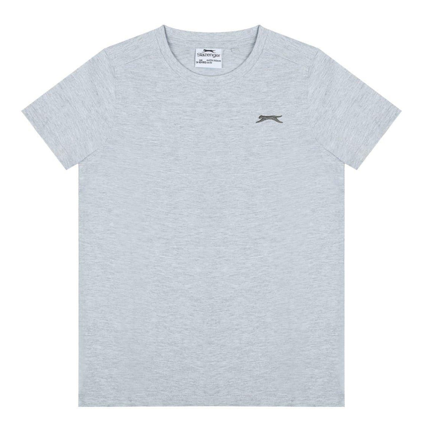Grey Marl Marl - Front - Slazenger Boys T-Shirt