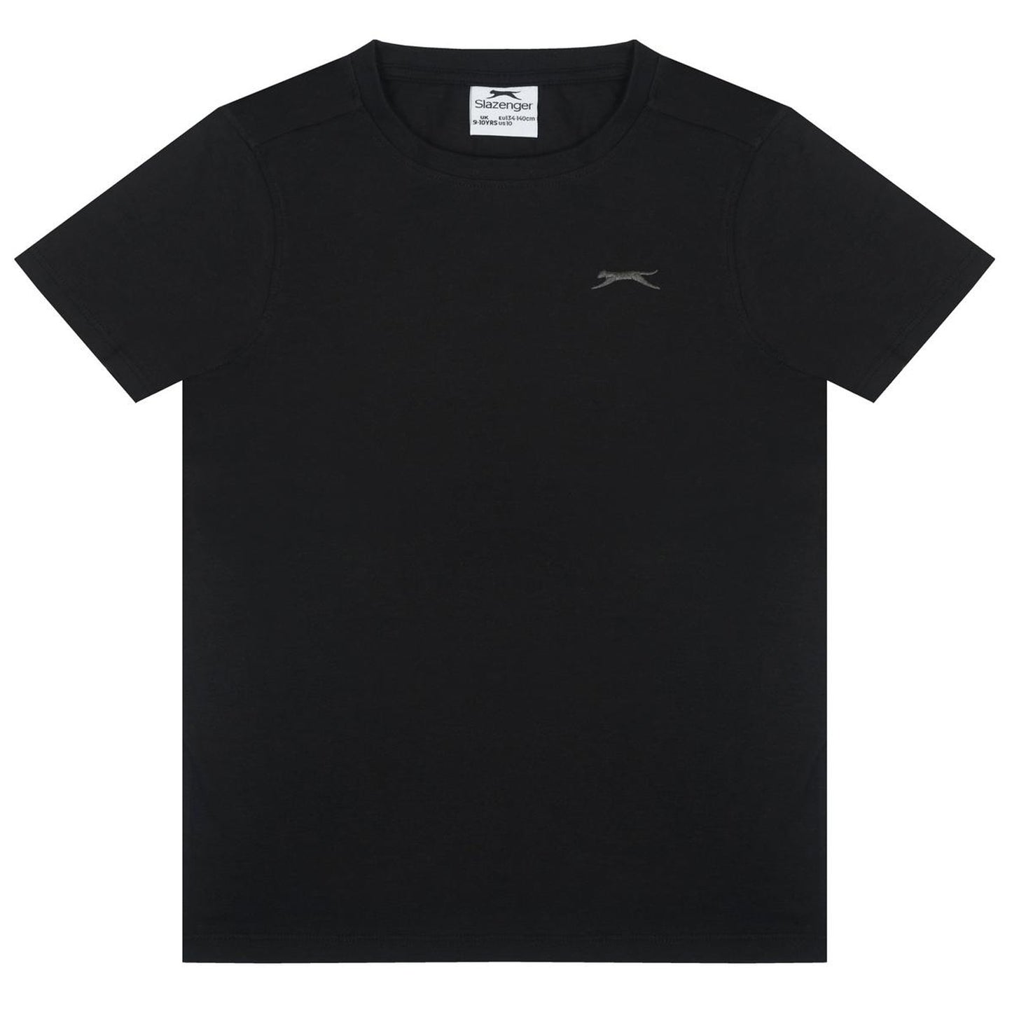 Black - Front - Slazenger Boys T-Shirt