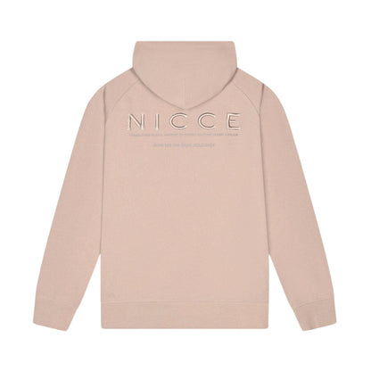 Ash Grey - Back - Nicce Mens Embroidered Hoodie