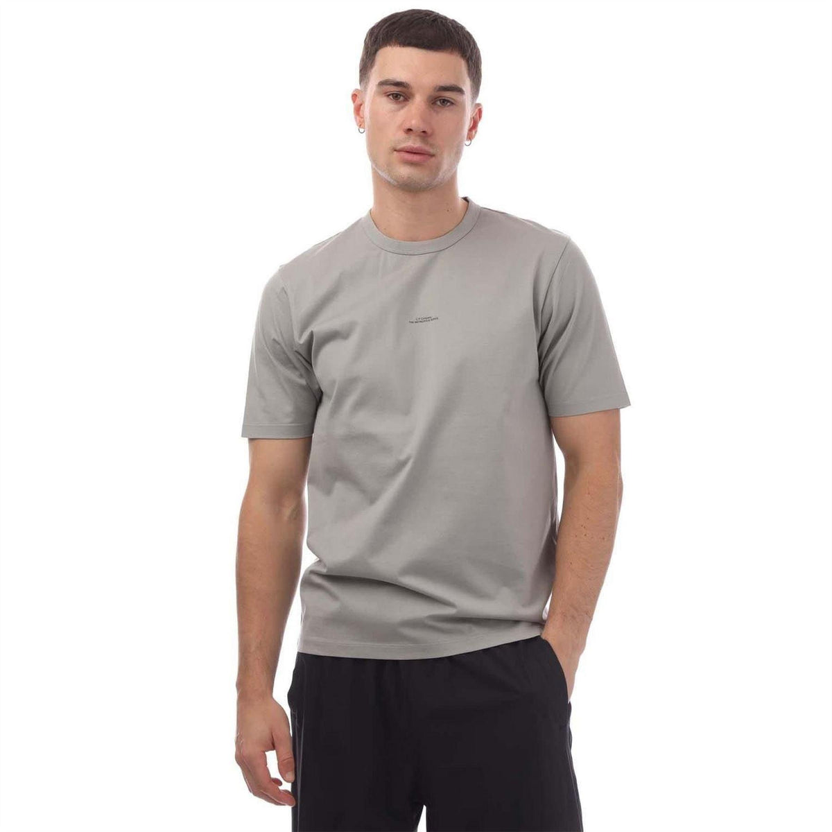 Grey - Front - C.P. Company Mens Metropolis Series T-Shirt