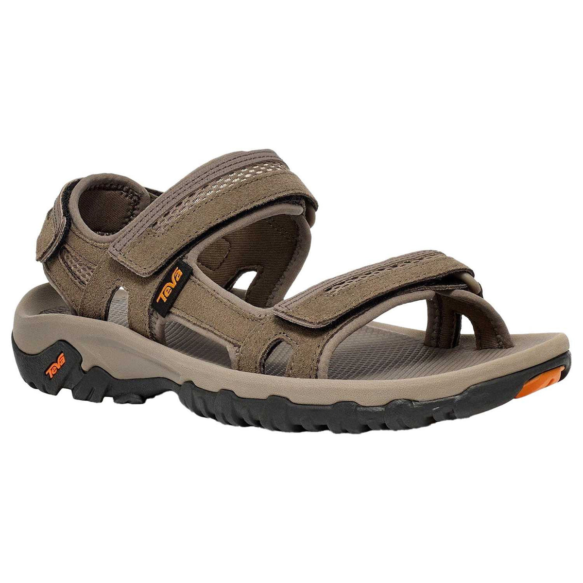 Brown - Lifestyle - Teva Mens Walking Flat Sandals