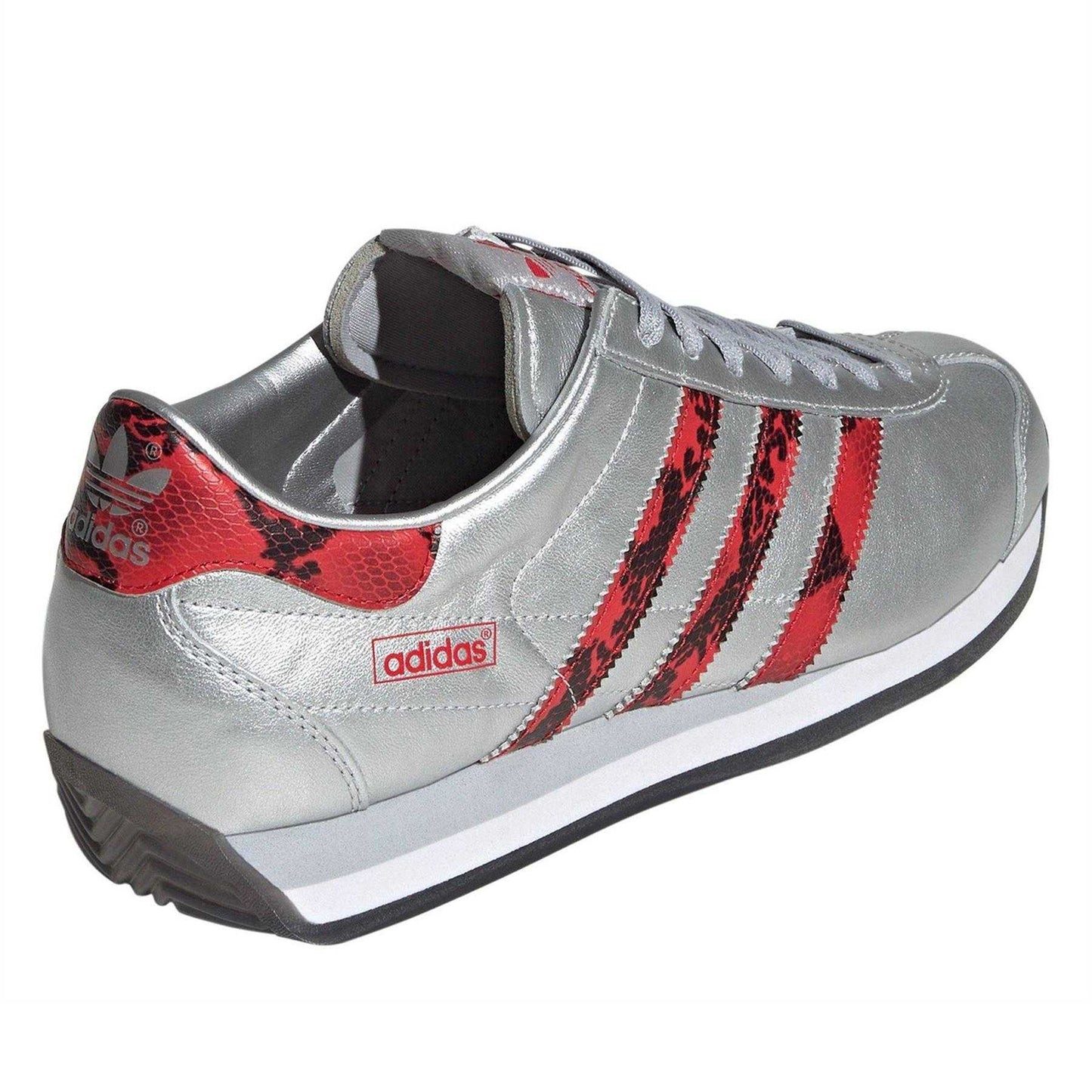 Metallic Silver - Back - Adidas Mens Country Japan Trainers